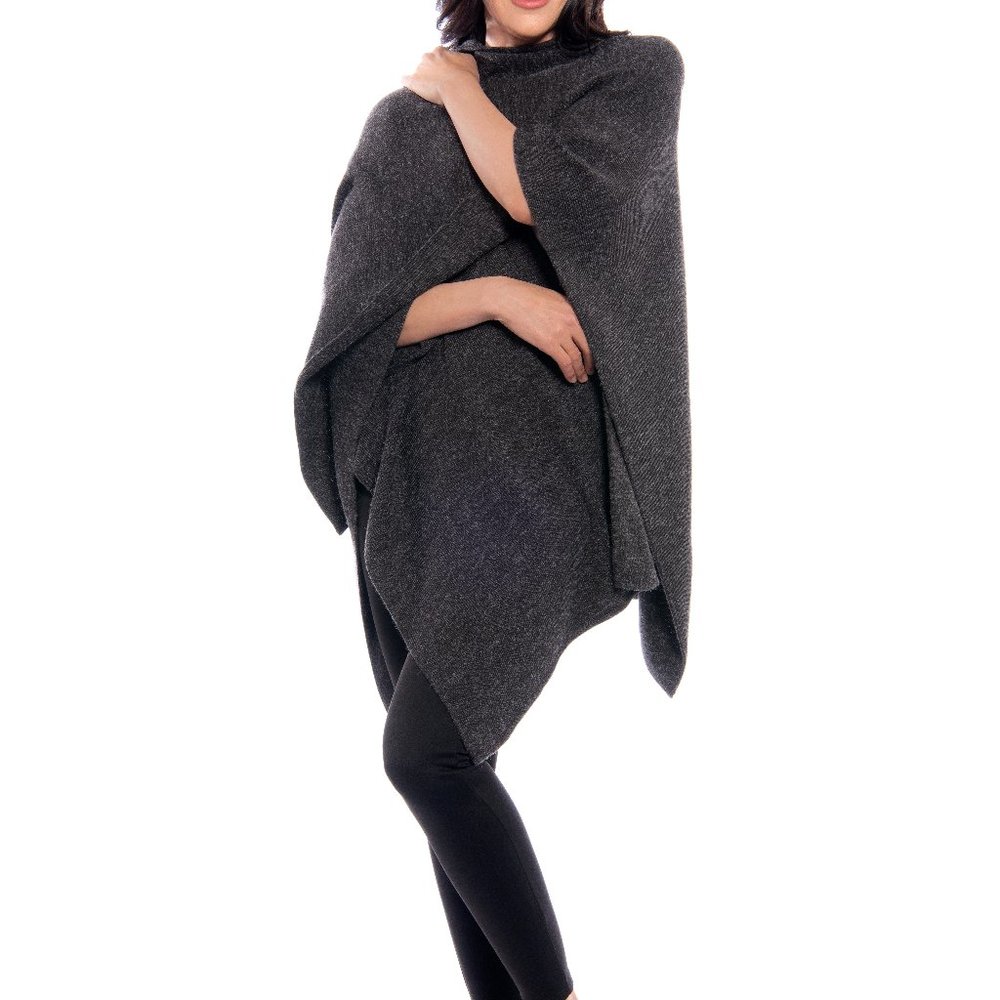 RUANA Wrap of Baby Alpaca & Silk Knit by POUR VOUS